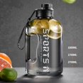 thumbnail image 4 of 57/91 oz Large Capacity Water Bottle Big Gym Water Jug with Handle with a leak-proof flip top lid workout bottle,Black/Gray/Pink, 4 of 8