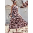 thumbnail image 4 of Vestido Maxi Floral de Un Hombro para Mujer PRETTYGARDEN Talla M, 4 of 5