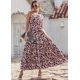 thumbnail image 4 of Vestido Maxi Floral de Un Hombro para Mujer PRETTYGARDEN Talla M, 4 of 5