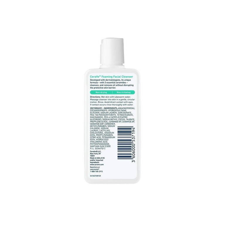 CeraVe Foaming Facial Cleanser 3本セット 3 pack) CeraVe