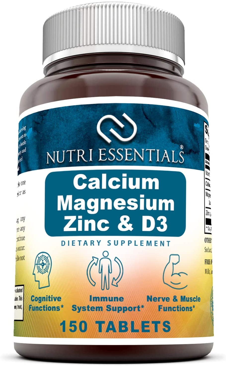Nutri Essentials Calcium Magnesium Zinc + Vitamin D3 ...