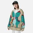 thumbnail image 3 of Fotbe Cool Dino Playing Skateboard Chaqueta con Protección Solar UPF 50+ para Hombre y Mujer, Camisa con Capucha y Bolsillos-X-Large, 3 of 7