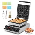thumbnail image 1 of VEVOR Mini máquina para hacer panqueques holandesa, 25 piezas, 43 mm de diámetro, máquina para hacer dorayaki, parrilla electrica comercial para poffertjes de 1700 W, acero inoxidable antiadherente, 1 of 9