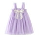thumbnail image 2 of Vestido de tul con tutú para niñas pequeñas, sin mangas, de malla, con lentejuelas, estrellas y tirantes de arcoíris, para fiesta de cumpleaños, de princesa, de 6 a 5 años, 2 of 8