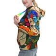 thumbnail image 2 of Xecao Stained Glass Cat Art Pattern Hoodies for Women Sweatshirts Long Sleeve Sweatshirts Pullover Outfits with Pocket-XX-Large, 2 of 7