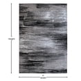 thumbnail image 5 of BizChair Modern Contemporary Area Rug, Grey Black White (5 Feet x 7 Feet), 5 of 7