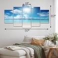 thumbnail image 4 of Designart "Caribbean Sea with Sandy Shore II" Nautical & Beach Metal Wall Décor Set, 4 of 5