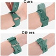 thumbnail image 4 of KOMI Silicone Band for T-Mobile SyncUP Kids Watch, Soft Waterproof SyncUP Kids Watch Band Sport Straps Replacement for Boys and Girls, Breathable & Washable Pine Green, 4 of 7