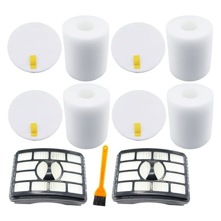 2 Replace Vacuum  HEPA Filter   4 Foam Filter for NV501 Shark Rotator Pro Lift-Away NV520 NV550 NV552 UV560 NV642 NV502 NV505 NV510U V560 Vacuum Cleaner