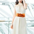 thumbnail image 5 of MINGPAI Women Suede Belt For Dresses Wide Cinchs Belt Formal Vintage Chunky Belt Waist Wrap Belt For Women Wide Stretchy Belt, 5 of 21