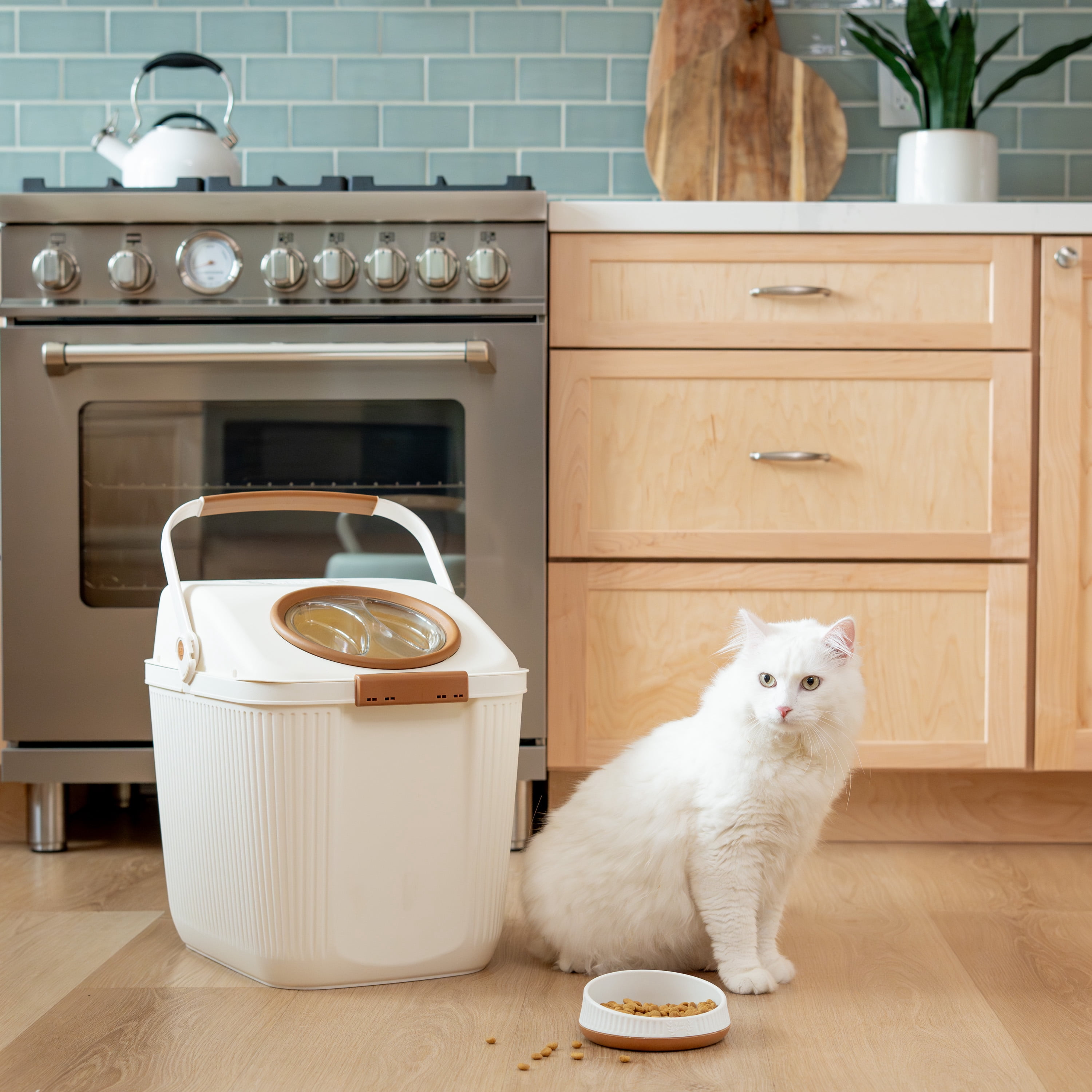 Harry Barker Slanted Modern Cat Bowls - 2 Pack