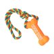 thumbnail image 4 of Juguete para la dentición de perros estilo hueso que hace ruido, silicona segura, cuerda de 11,4 pulgadas, colores brillantes, juguete para masticar para perros para cachorros, mascotas pequ, 4 of 13