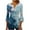 Blue, variant on LYXSSBYX Long Sleeve Shirts for Women Women Fashion Printed Casual V-Neck Short Sleeve Loose T-Shirt Blouse Tops