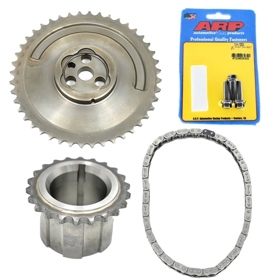 Michigan Motorsports 97-05 LS Timing Chain Set with 1-pole 3 Bolt Cam Sprocket, ARP Cam Bolts, Crank Gear, Timing Chain Single Pole -Fits 4.8 5.3 5.7 6.0 LS1 LS6 LQ4 LQ9 LM7 L59 LS4