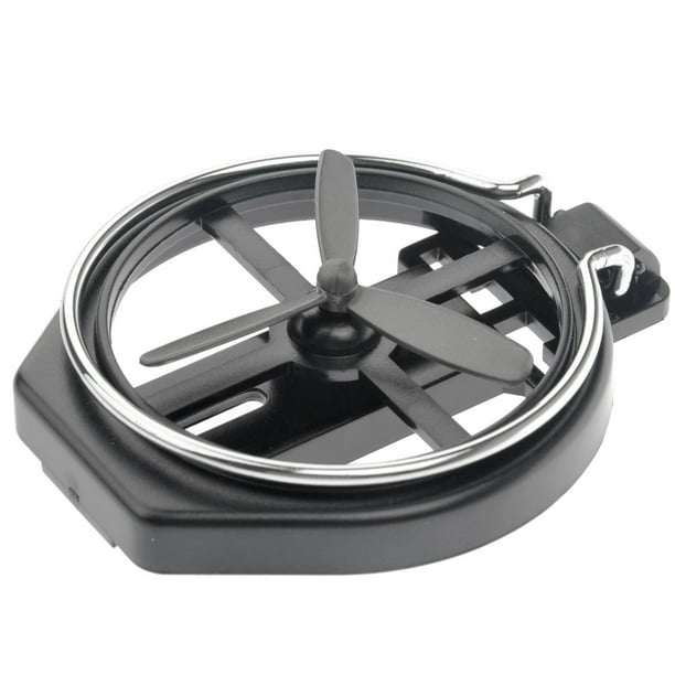 Portavasos plegable multifuncional para coche, camión, ventilación de aire, portavasos con ventilador (negro)