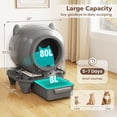 thumbnail image 3 of Gymax Self-Cleaning Litter Box for Multi-Cat & Senior Cats Home, 3 of 10