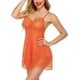 thumbnail image 4 of Encaje Babydoll Lencería Sexy Mini Chemise Malla Boda Camisón Camisón de novia Fokelyi WRMH-1294-19, 4 of 6