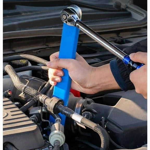 Professional Ratchet Extension Wrench Set with 1/2", 1/4", and 3/8" Sockets, Ideal for Tight Space Jobs