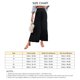 thumbnail image 4 of Pantalones largos de mujer cintura alta pierna ancha cintura elástica Color puro transpirable cómodos pantalones sueltos para citas diarias, 4 of 5