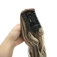 thumbnail image 5 of Unique Bargains 1 Pc Big Wave Retro Wig Hair Clips for Hair Extension 21.65" Length Beige Dark Brown, 5 of 6