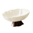 thumbnail image 1 of Elegante frutero de pedestal de estilo moderno con bandeja de drenaje para frutas y dulces. L blanco, 1 of 9