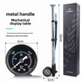 thumbnail image 1 of BLOOKE High-Pressure Bike Pump with Shock Absorption, 300psi Pressure Gauge - Heavy-Duty Inflator for Bicycle Tires, Forks, Rear Shocks & More - Durable Construction, Accurate Pressure Monitoring, 1 of 6