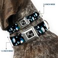 thumbnail image 2 of Buckle-Down Pet Collar, Dog Collar Metal Seatbelt Buckle, Emperor Penguins Gray Blues, 13 to 17 Inches 1.5 Inch Wide, 2 of 8