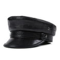 thumbnail image 1 of Casquette de Mode pour Femmes en Cuir PU Visière Béret Automne, 1 of 2