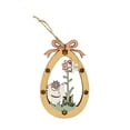 thumbnail image 1 of Easter Wooden Rabbit & Egg Ornament Double Layer Cut Out Hanging Decoration for Easter Parties, 1 of 2