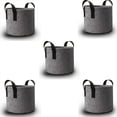 thumbnail image 1 of Macetas de Tela Gris Resistente, Bolsas para Cultivo de Vegetales/Flores/Plantas, Macetas de Tela No Tejida Espesa con Asas (5 Galones), 1 of 5