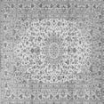 thumbnail image 1 of Ahgly Company Indoor Square Medallion Gray Traditional Area Rugs, 6' Square, 1 of 1