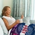 thumbnail image 3 of 80th Birthday Gifts for Women, Birthday Gift for 80 Year Old Woman, Happy 80 Year Old Birthday Gifts Ideas, 1944 Birthday Gifts for Women, Best 80th Birthday Gifts for Woman Throw Blanket 60" x 50", 3 of 5
