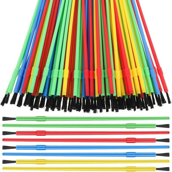 100 Pieces Paint Brush Bulk Plastic Set Oil Painting Watercolor Classroom Supplies for pwm25
