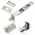 thumbnail image 6 of Flush Bolt 4-Inch Stainless Steel Security Door Guard Lever Latch(Silver), 6 of 8