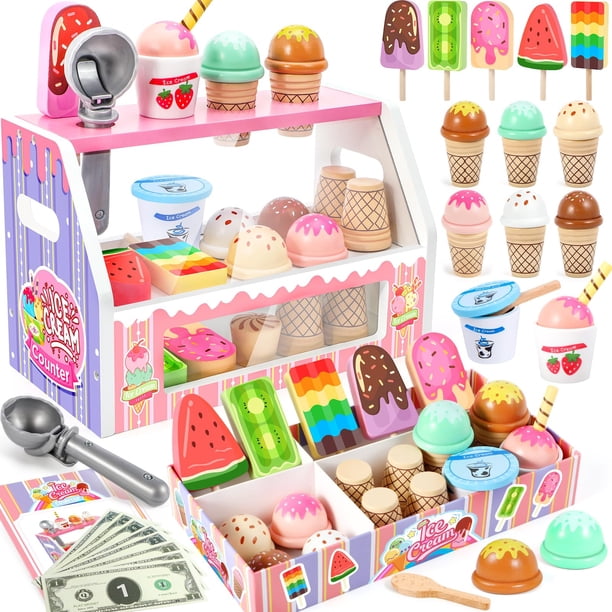 Set de juego Ice Cream Toy Loscola Ice Cream Shop para niños