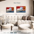 thumbnail image 4 of Elephant Stock Mount Fuji Autumn Wall Art - Horizontal Canvas Wall Art - Living Room Wall Decor - Nature Canvas - Red And Blue Decor - 30" x 20", 4 of 8