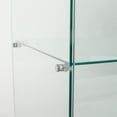 thumbnail image 6 of 5-Tier Glass Display Cabinet, Curio Cabinets with 5 Shelves Double Door, Tempered Glass Floor Standing Glass Bookshelf, for Display Glass Showcase Collectibles for Living Room, Bedroom, 6 of 6