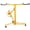 Yellow + Iron, variant on 11ft Drywall Lift Panel Hoist Jack Lifter for One Person Operation, Steel Drywall Hoist with 150 lbs Capacity, Blue
