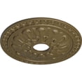 thumbnail image 3 of Ekena Millwork 18"OD x 3 1/2"ID x 1 3/8"P Warsaw Ceiling Medallion (Fits Canopies up to 3 1/2"), Hand-Painted Mississippi Mud, 3 of 6