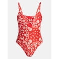 thumbnail image 5 of Time and Tru Women's and Women's Plus Knot Front and Keyhole One Piece Swimsuit, Sizes XS-3X, 5 of 5