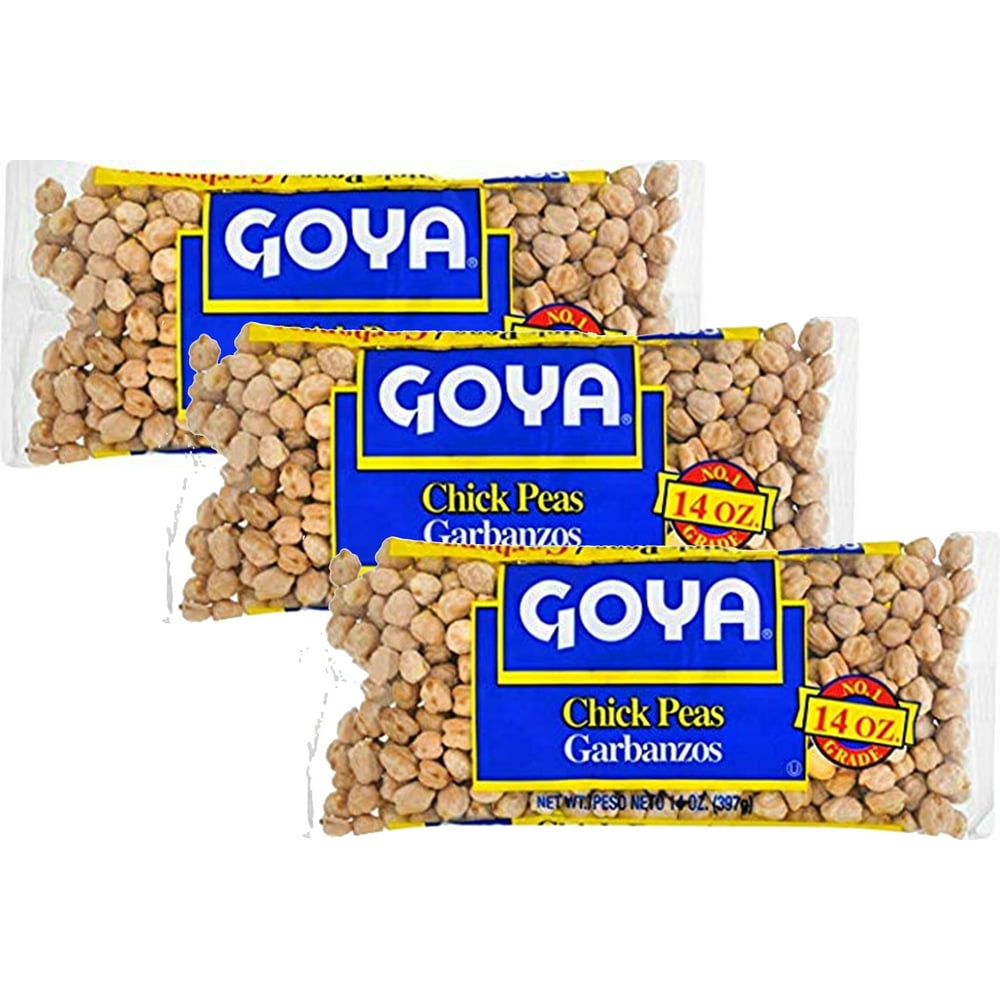 Goya Chick Peas Garbanzos 14 oz (Pack of 3)