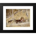 thumbnail image 2 of Tom Roberts 18x14 Black Modern Framed Museum Art Print Titled - Bailed Up (1895), 2 of 5