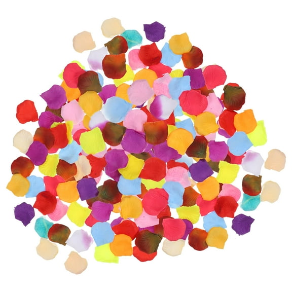 HONMEET Rose Petals For Wedding Decorative Faux Rose Petals Assorted Color High Simulation 10Packs 1000Pcs