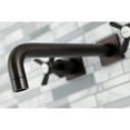 thumbnail image 4 of Kingston Brass KS6025ZX Millennium Two-Handle Wall Mount Roman Tub Faucet, Oil Rubbed Bronze, 4 of 7