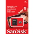 SanDisk 32GB microSD Card with Adapter SDSDQB032GAW46