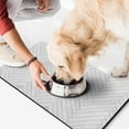 thumbnail image 2 of Dog Food Mat, Dog Mat for Food and Water, Pet Dog Cat Bowl Mat, No-Slip Absorbent Water Feeding Mat with Whitewood,17inx30in, 2 of 7
