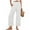 White-06, variant on REALiKUN Women's High Waist Wide Leg Palazzo Pants - Summer Beach Cropped Trousers, Flowy Dressy Casual Pants with Pockets