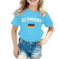 thumbnail image 2 of Otqutp Kids School Tops German T Shirt 2024 Soccer Girls' T Shirt Summer Casual Top Fashion Printed Shirt Sports Casual T Shirts, 2 of 4