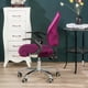 thumbnail image 3 of Cómoda funda de terciopelo para silla de oficina, silla giratoria, silla ejecutiva, color Morado oscuro, 3 of 5