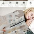 thumbnail image 3 of HENGT  Luxuriously Soft Velvet Plush, Full/Queen Holiday Throw Blanket | Christmas Throw for Sofa and Bed | Cozy and Warm Plush Throw Blanket | Holiday Blankets and Throws, 3 of 6
